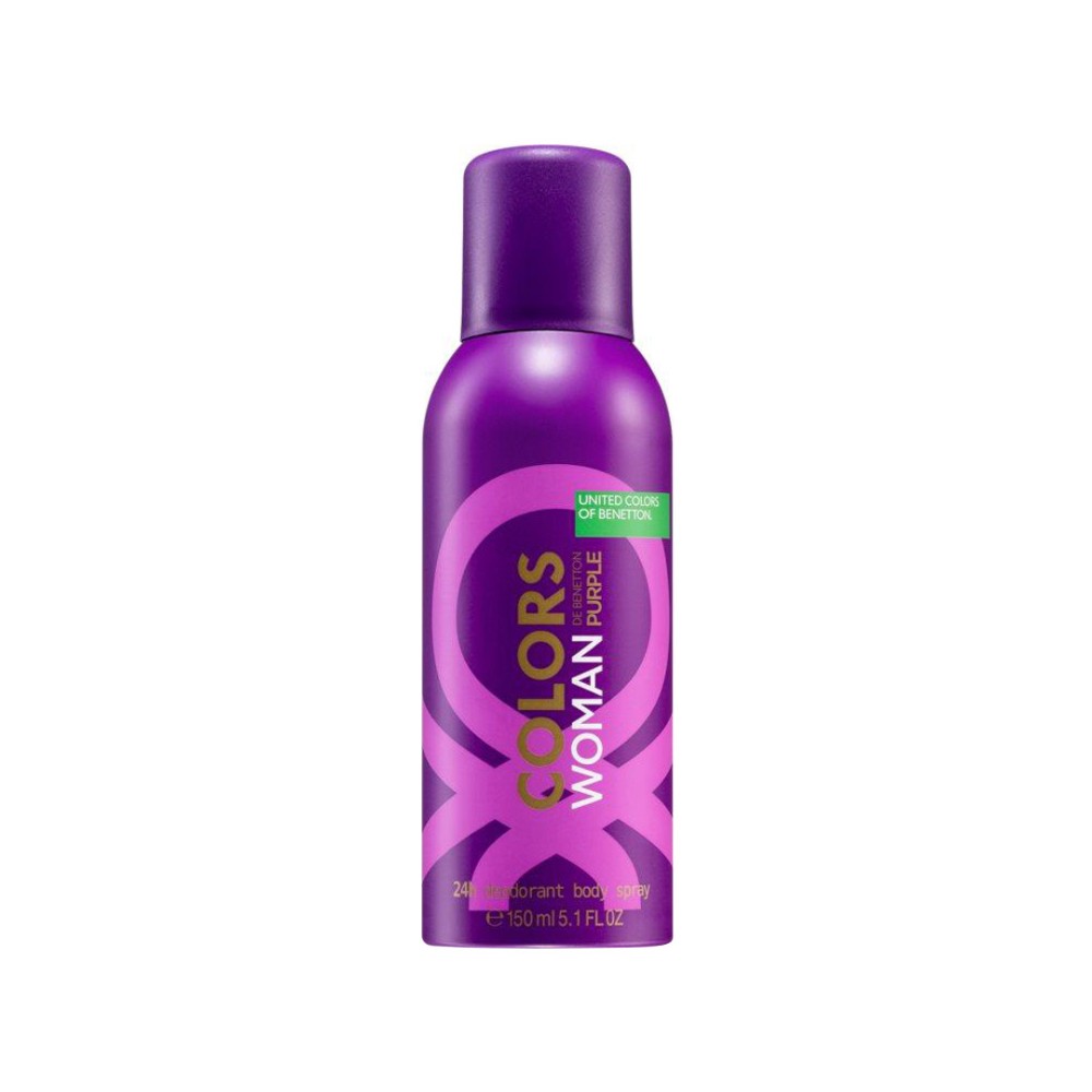 United Colors Of Benetton Purple Deodorant For Women (150ml)