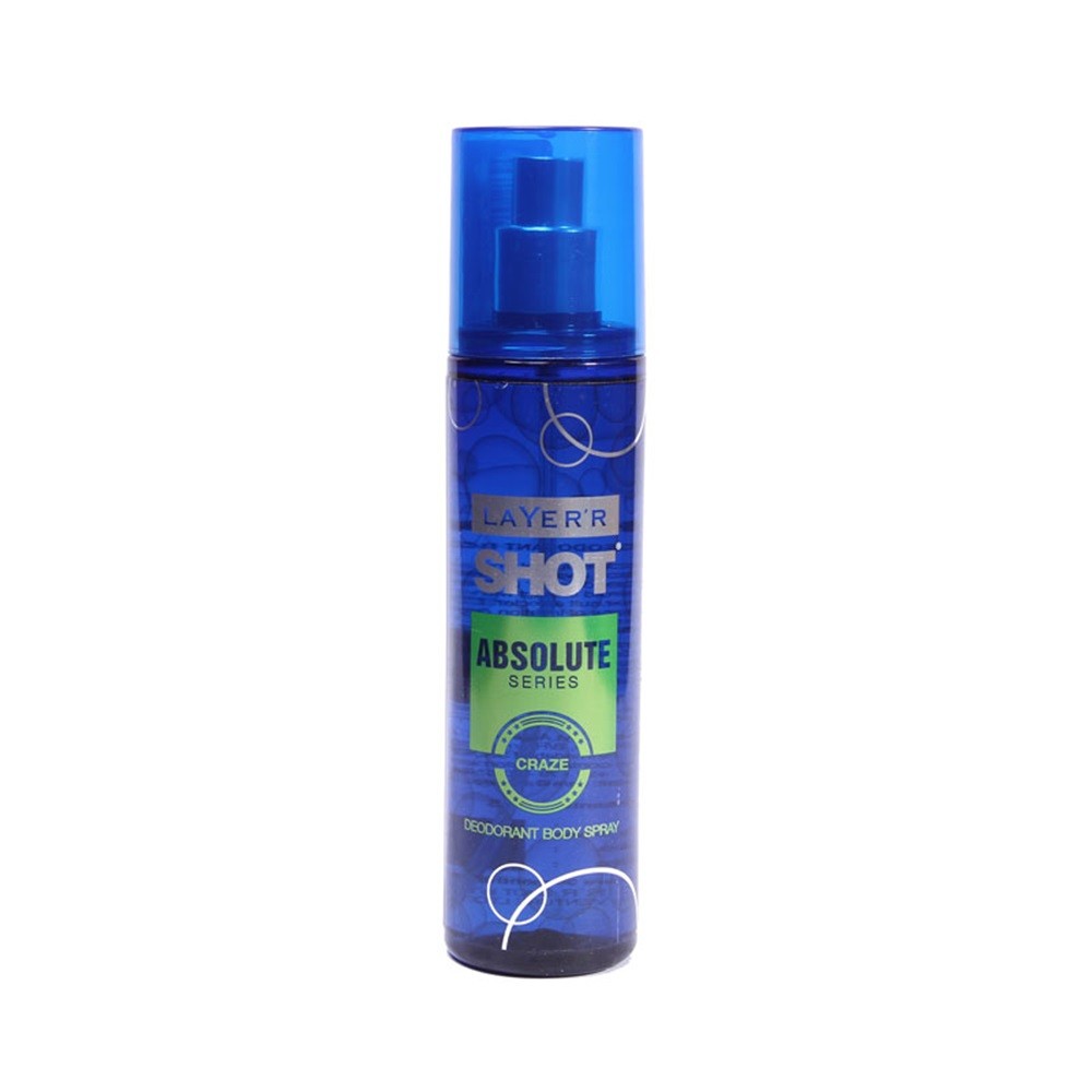 Layer'r Shot Absolute Series Craze Body Spray (135ml)