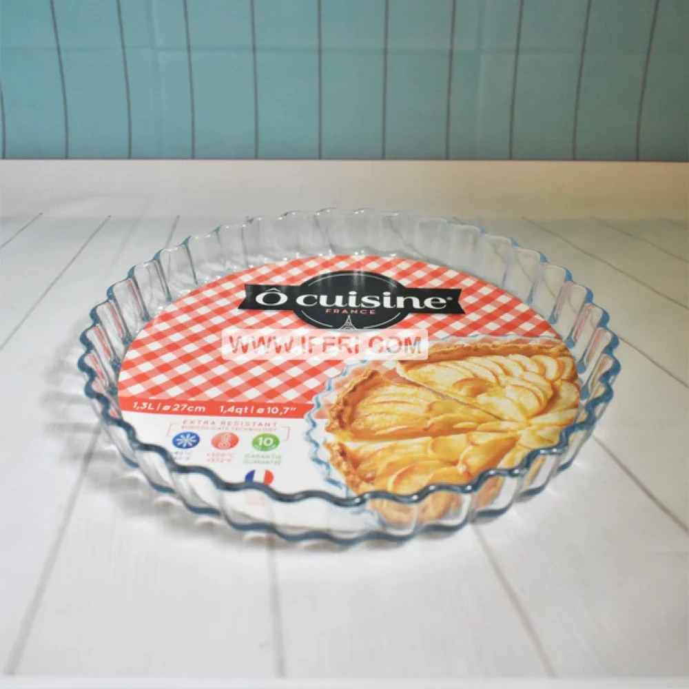 1.4 Liter Oven Proof O'cuisine Glass Made Pizza