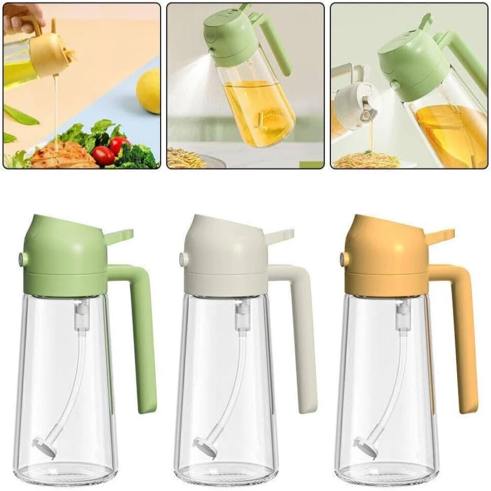 2 in 1 Oil Dispenser And Sprayer Bottle
