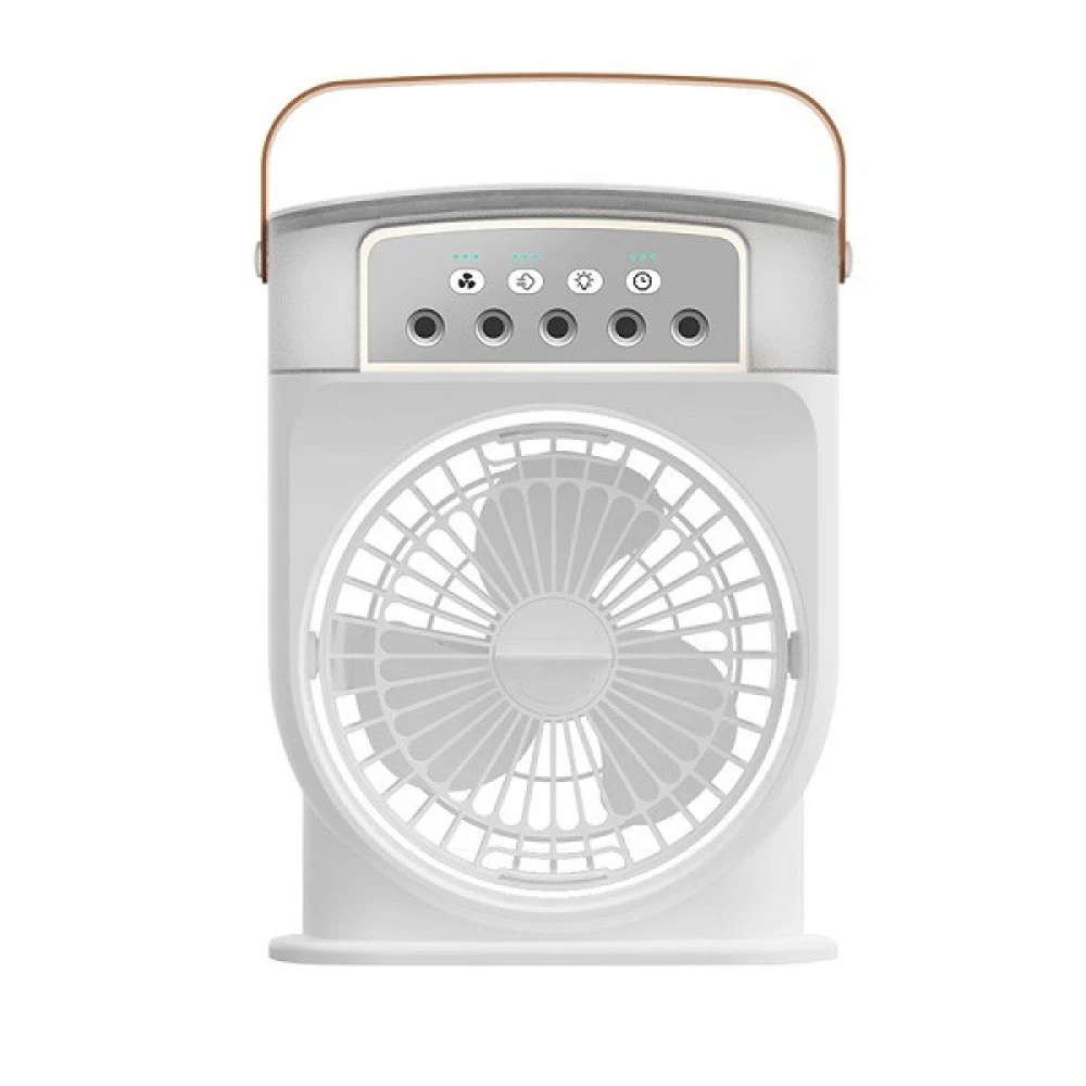 3 In 1 Air Cooling USB Fan with LED Night Light Water Fan