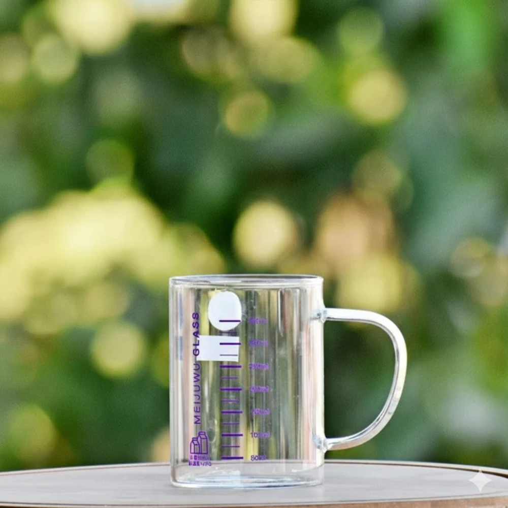 350ml Measuring Glass Coffee Mug