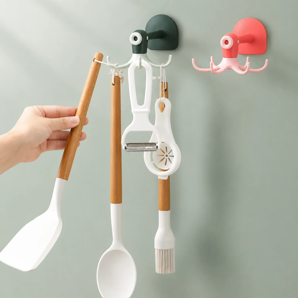 360° Rotatable Octopus Wall Hook