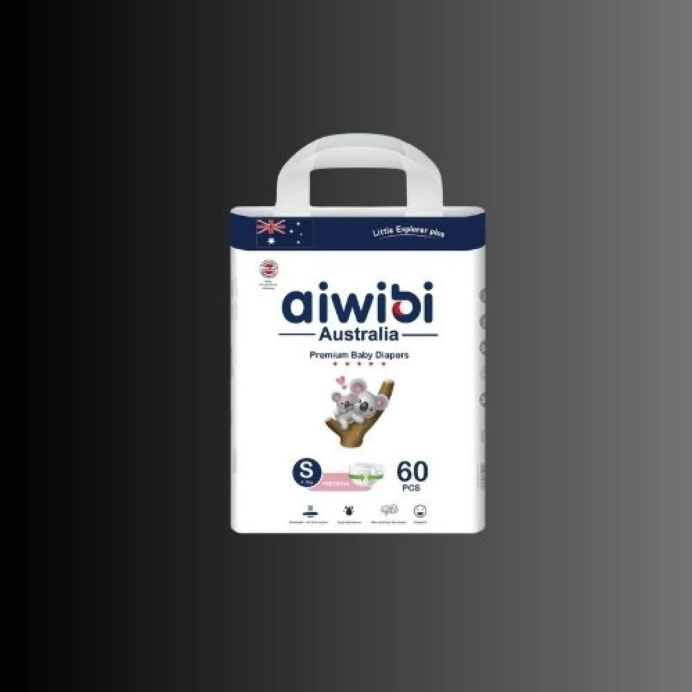 Aiwibi Australia Premium Baby Diapers Small (3–6kg) – 60pcs