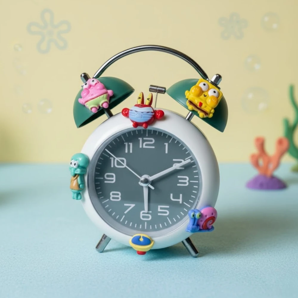 Alarm clock with sticker
