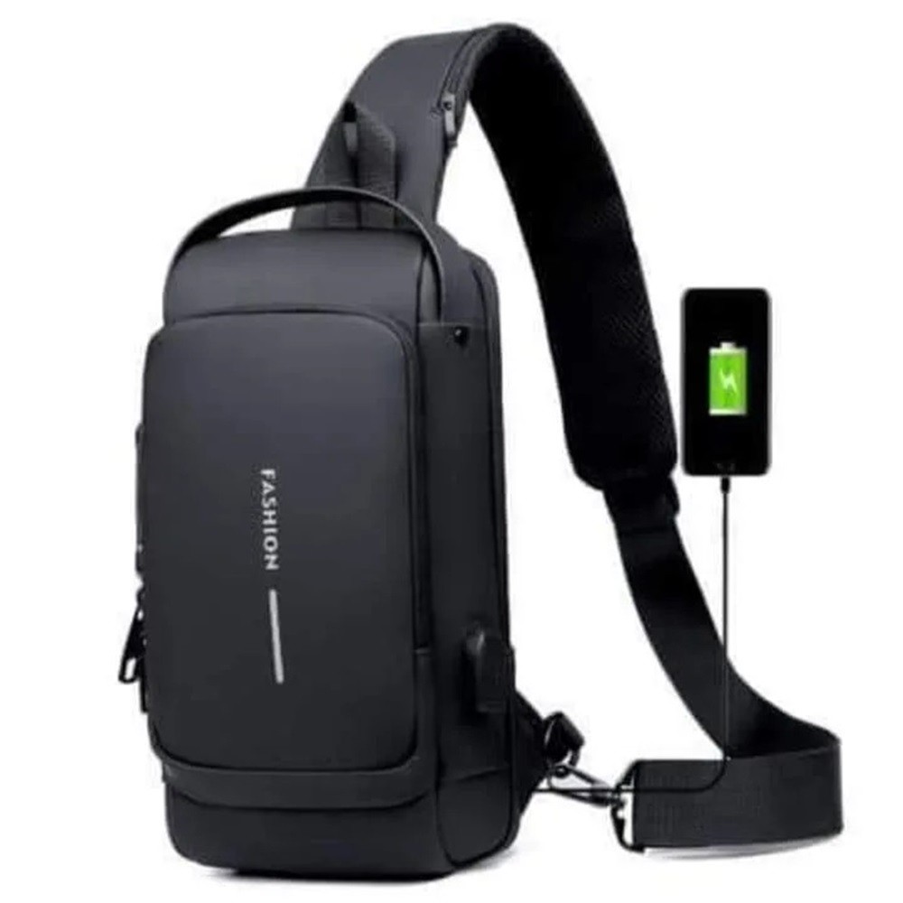 Anti Theft Shoulder Bag (Brown Mix )
