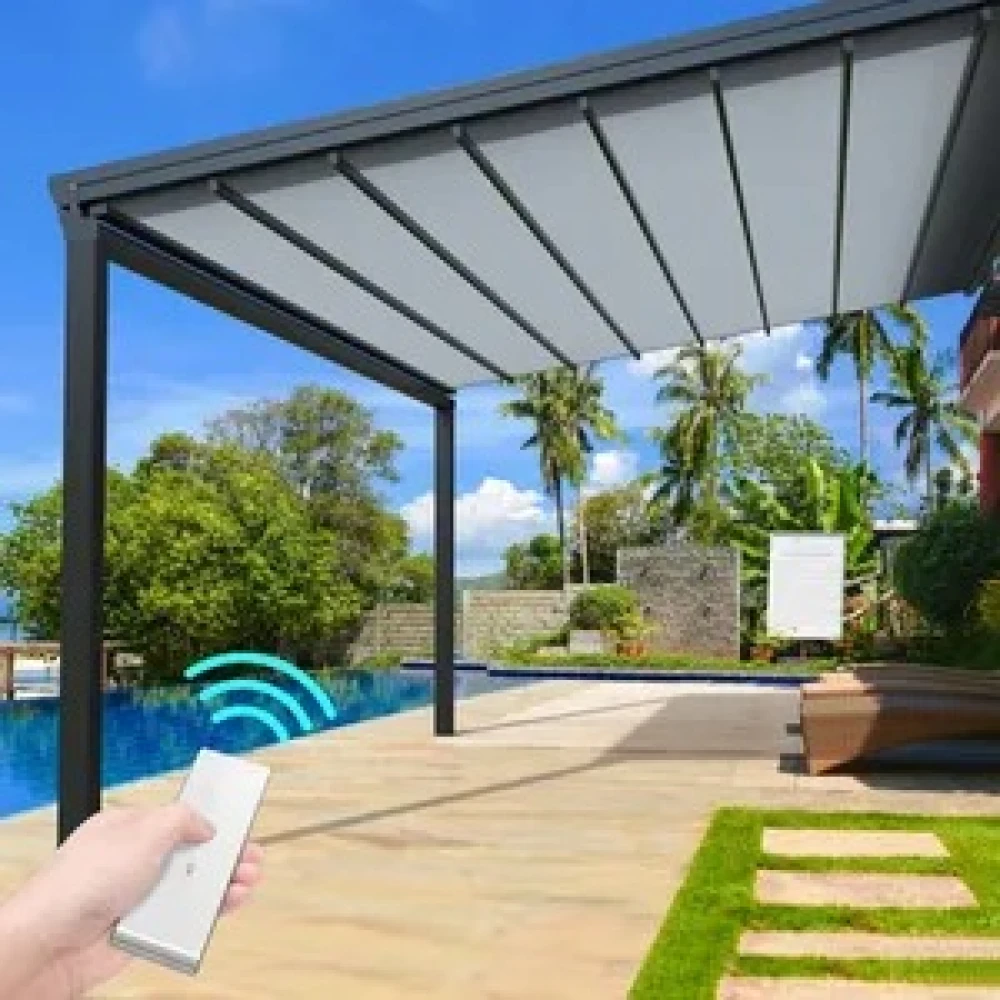 Anti-UV Polyester Fabric Retractable Awning