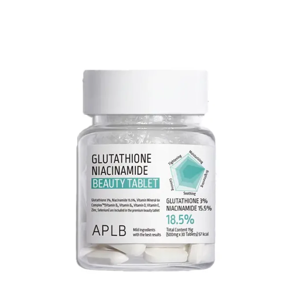 APLB Glutathione Niacinamide Beauty Tablet - (30 Tablets - 500mg)