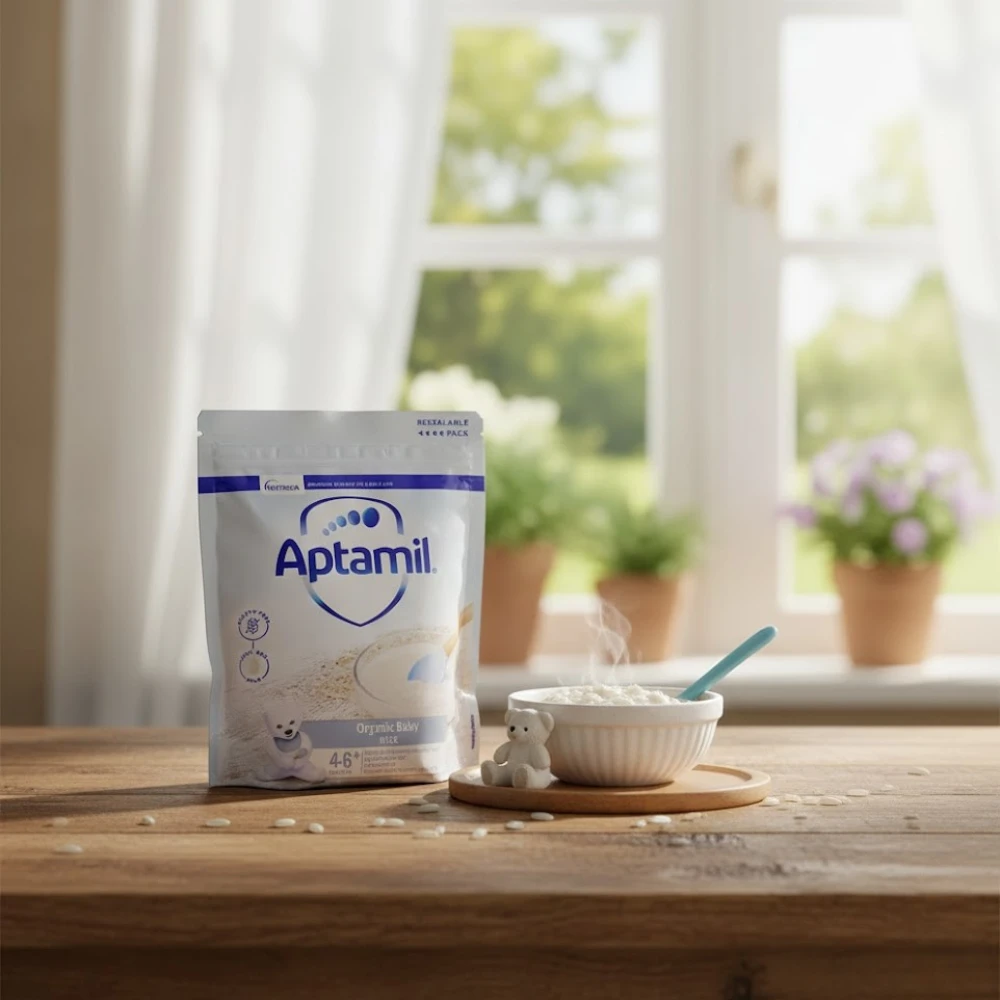Aptamil Organic Baby Rice Cereal (4-6+M) - 100g