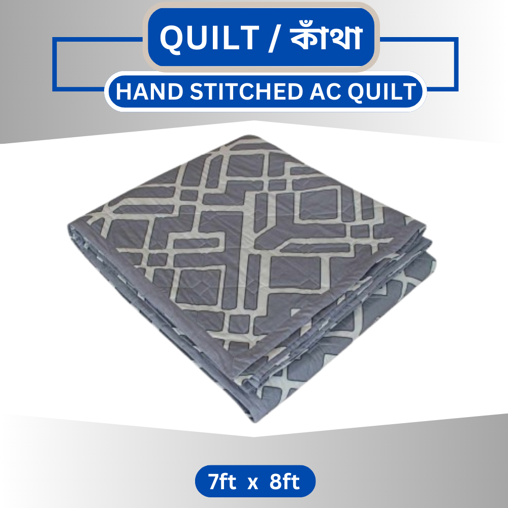 Ash Stripe AC Kantha