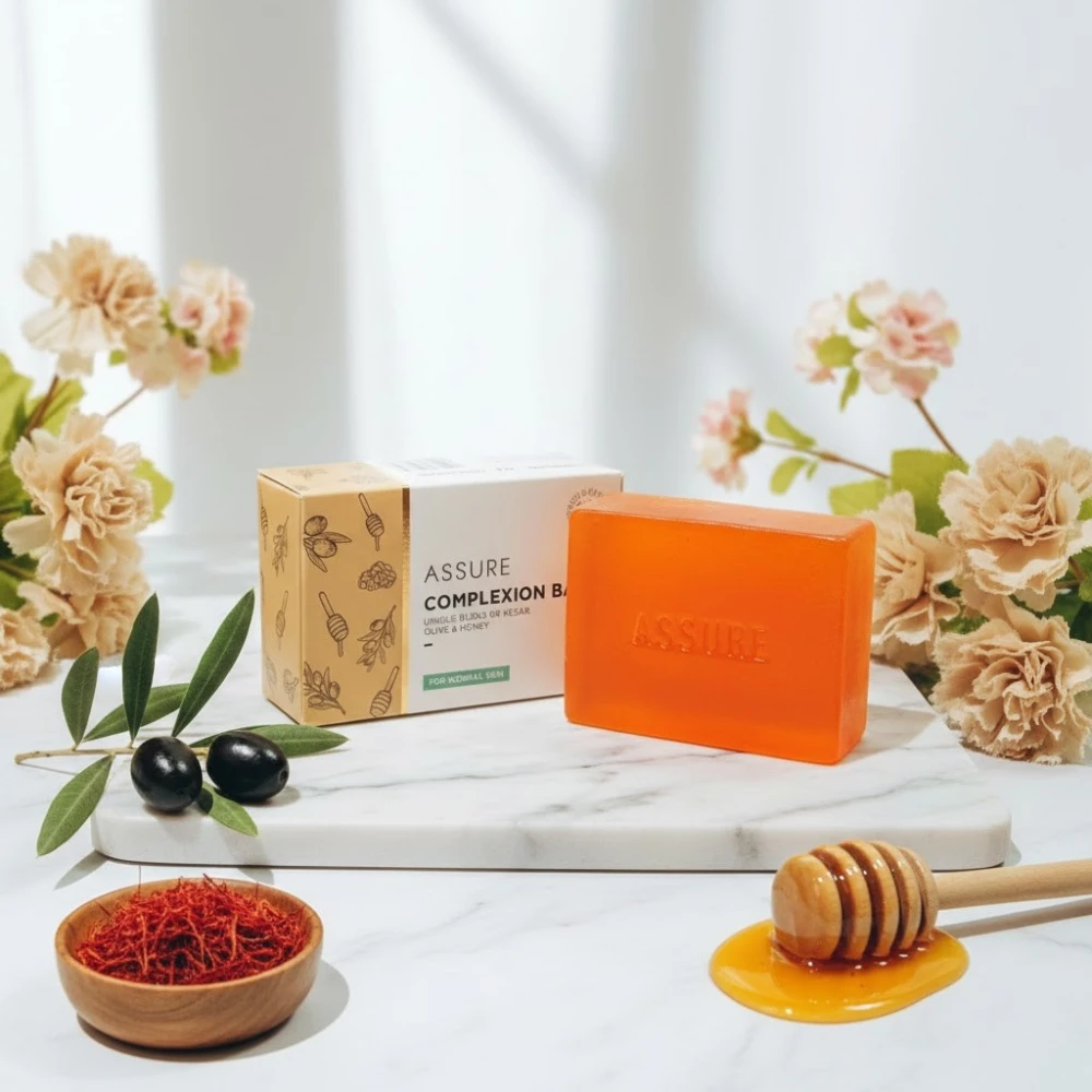 Assure Complexion Bar Soap Honey kesor & olive oil enriched75g