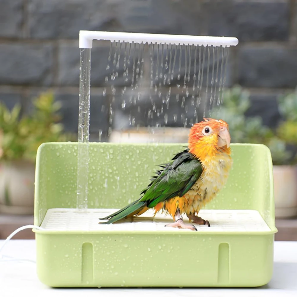 Automatic Bird Fountain,Multifunctional Bird Shower with Multiple Taps