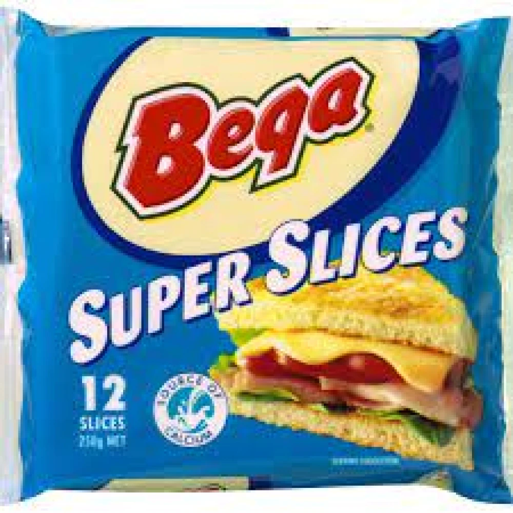 Bega Super Slices Cheese 250 gm AU