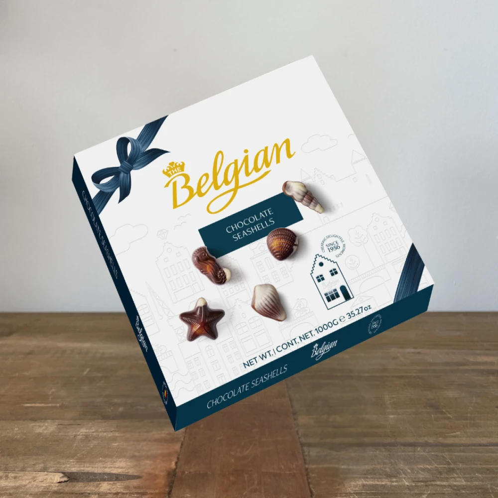 Belgian Chocolate Seasells 1000 Gm BE