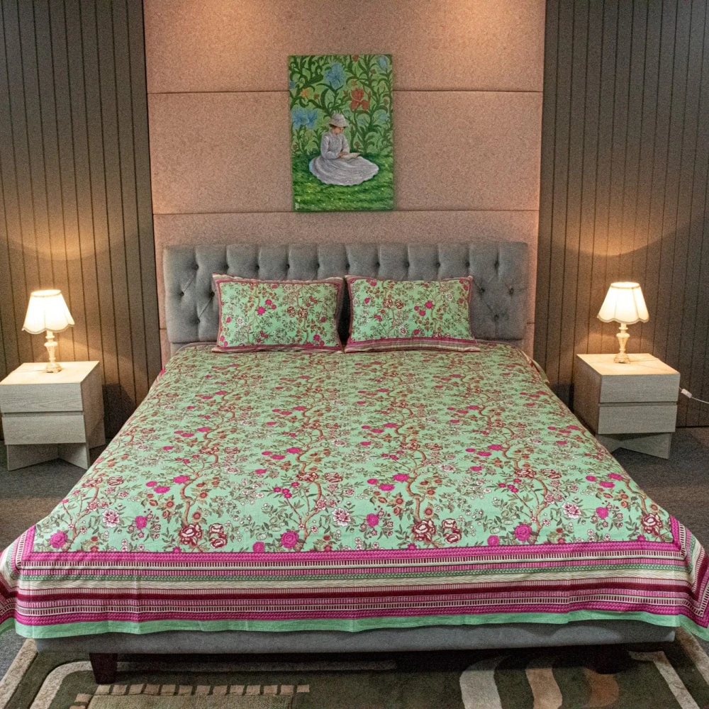 Bloom Garden Printed Bed Sheet