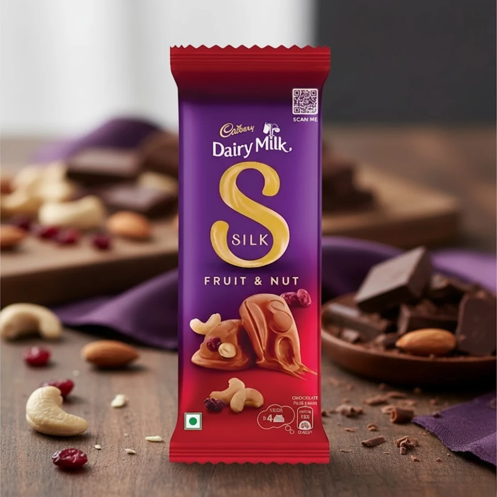 Cadbury Dairy Milk Fruit & Nut Silk Chocolate Bar - 55g