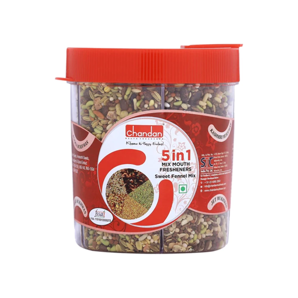 Chandan 5 In 1 Mix Mouth Freshner 230Gm IN