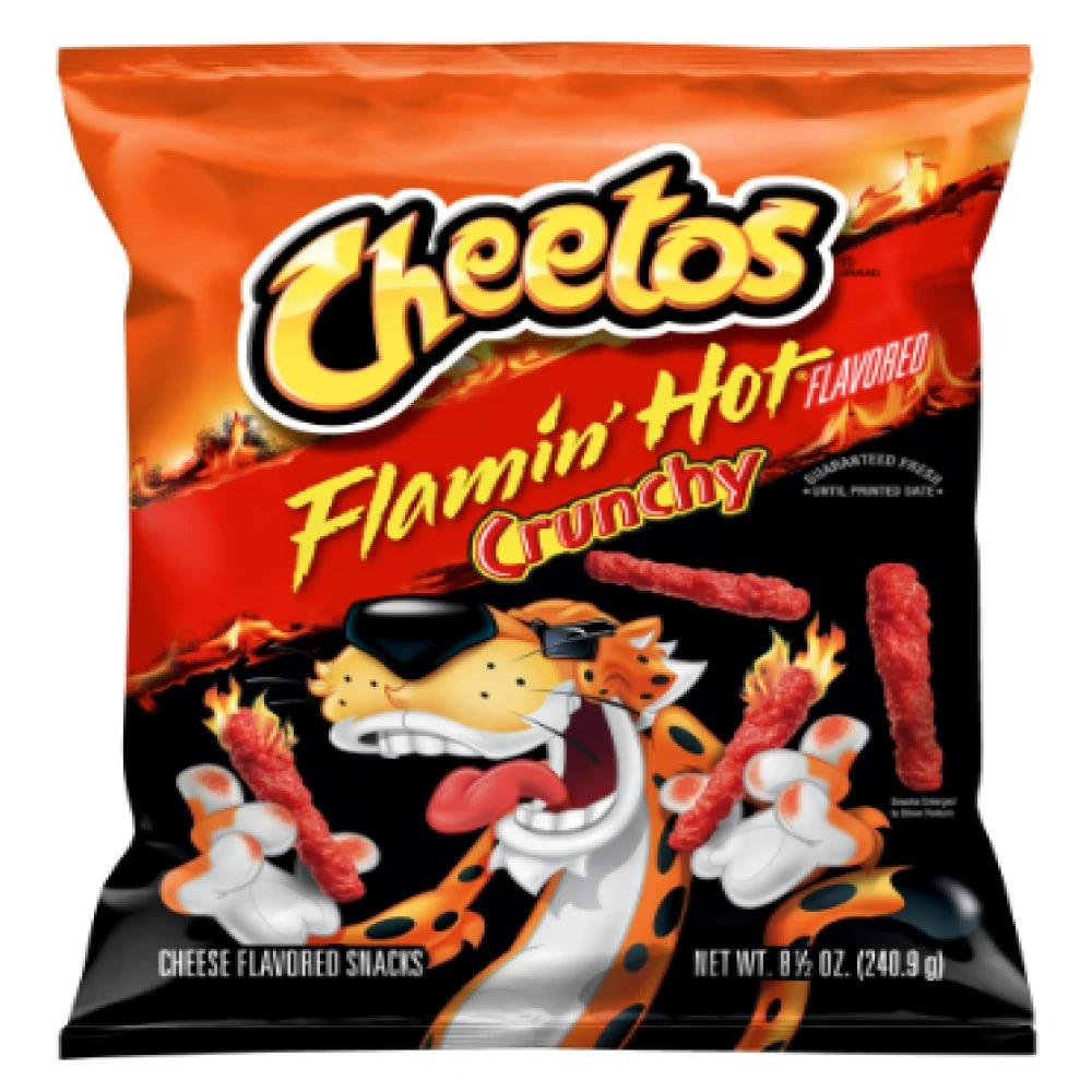 Cheetos Crunchy, Flamin' Hot Cheese Flavor, 8.5oz