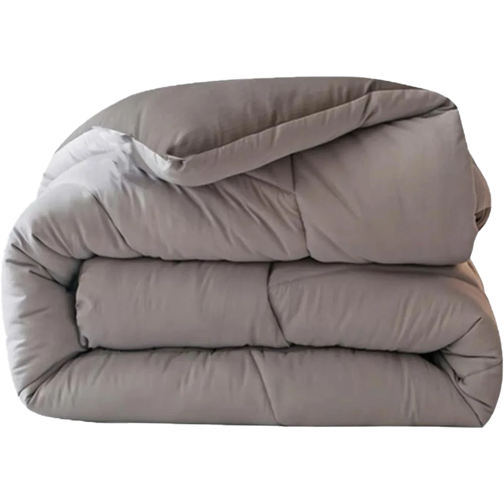 Comfort House Solid Color Luxury Lightweight Comforter Super Single Size - Grey