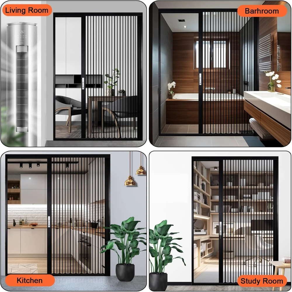 Crystal folding door