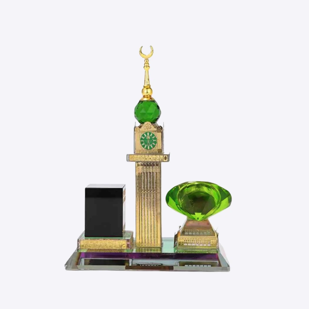 Crystal Makkah Clock Tower showpiece