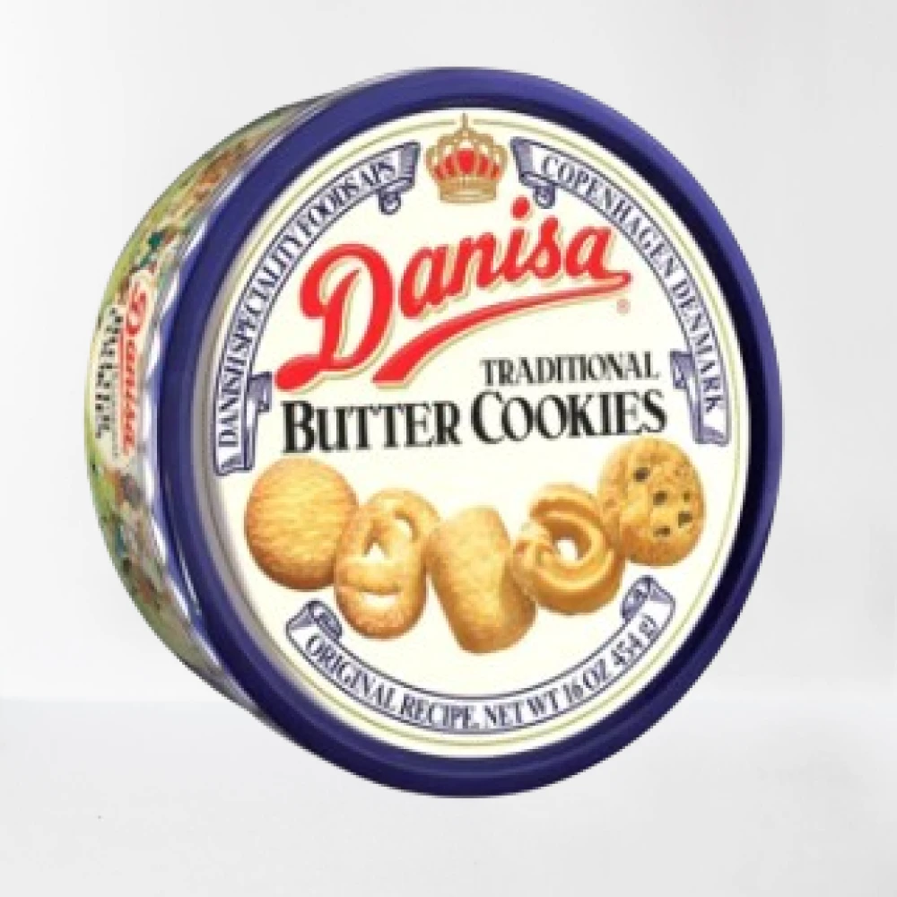 Danisa Trad. Butter Cookies 454gm Tin Indonesia