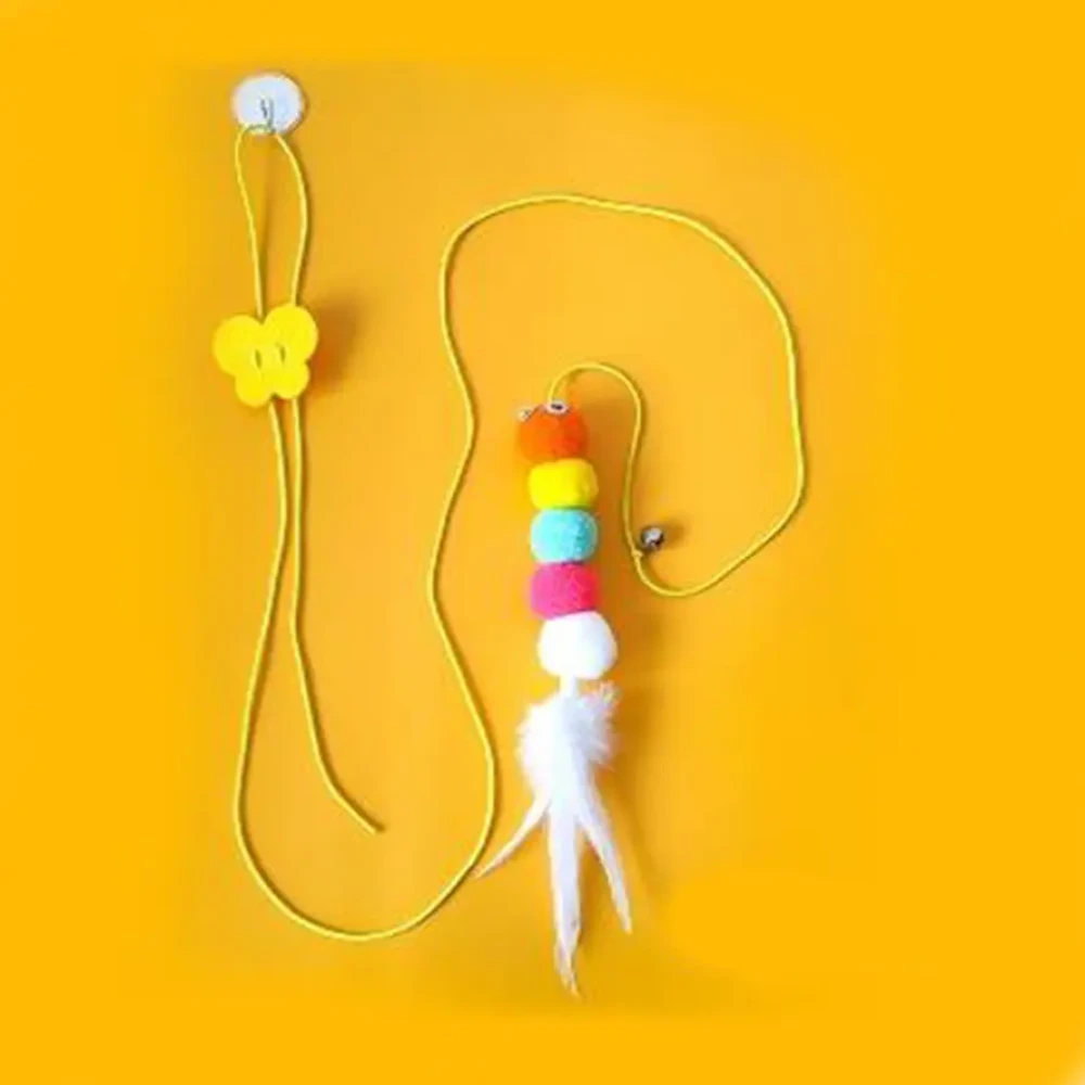 Door Attached Teasing Toy Multicolor