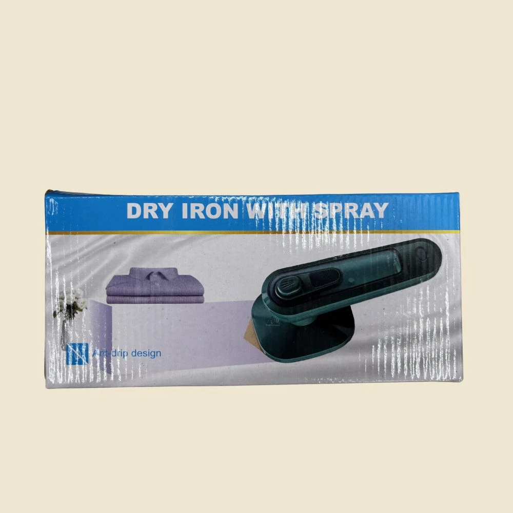Dry iron with spray