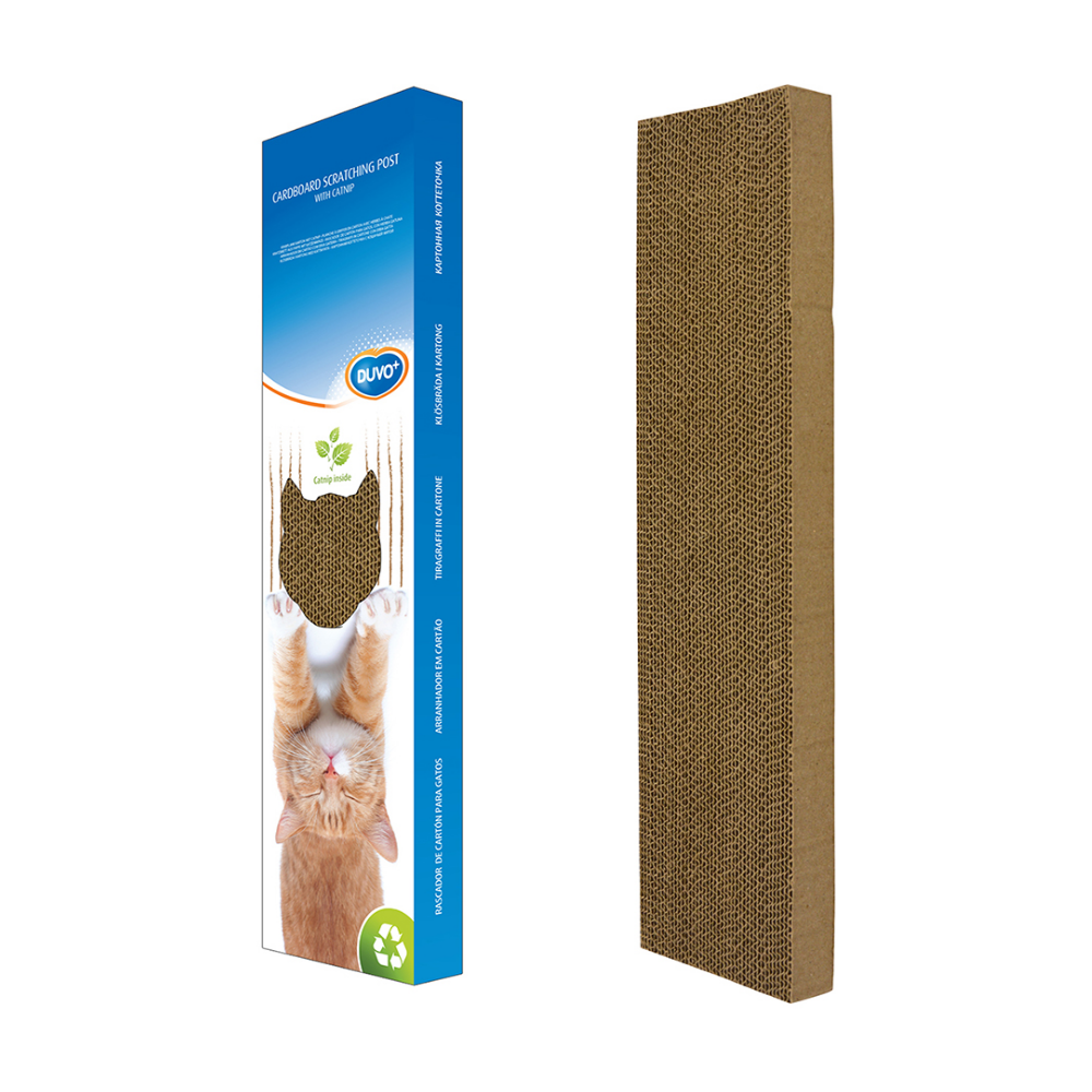Duvo Plus Cardbroad Scratching Post With Catnip