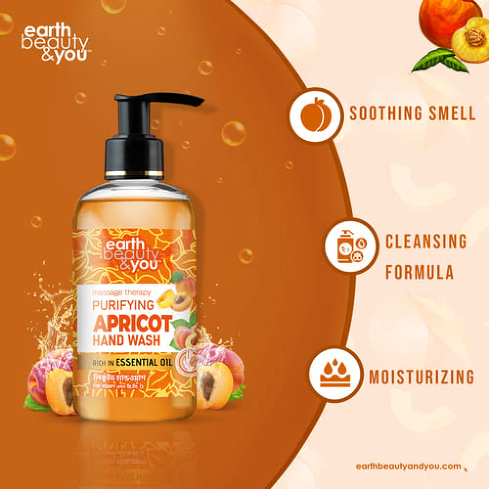 Earth Beauty&You Hand Wash Apricot 370ml