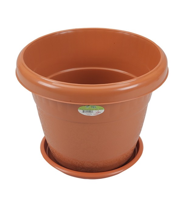 Flower Tub with Tray 11"-SW (7L)-TEL