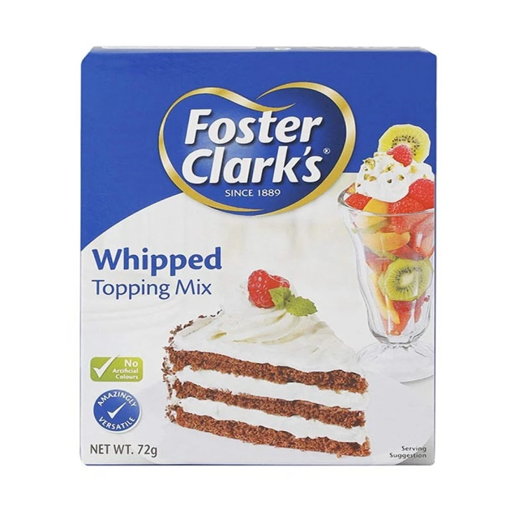 FOSTER CLARKS WHIPPED TOPPING MIX 72GM