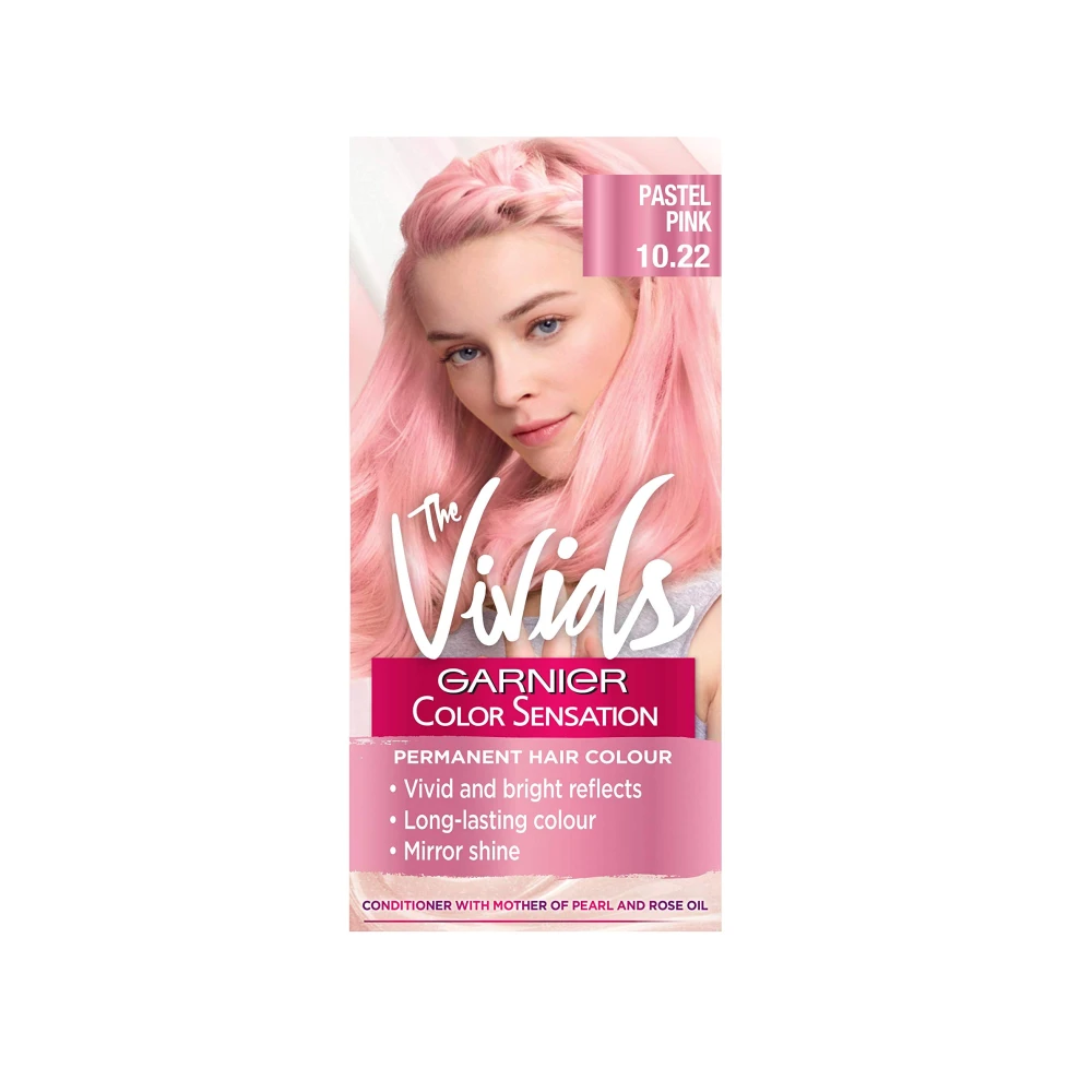 Garnier Color Sensation Vivids Permanent Hair Dye Pastel Pink