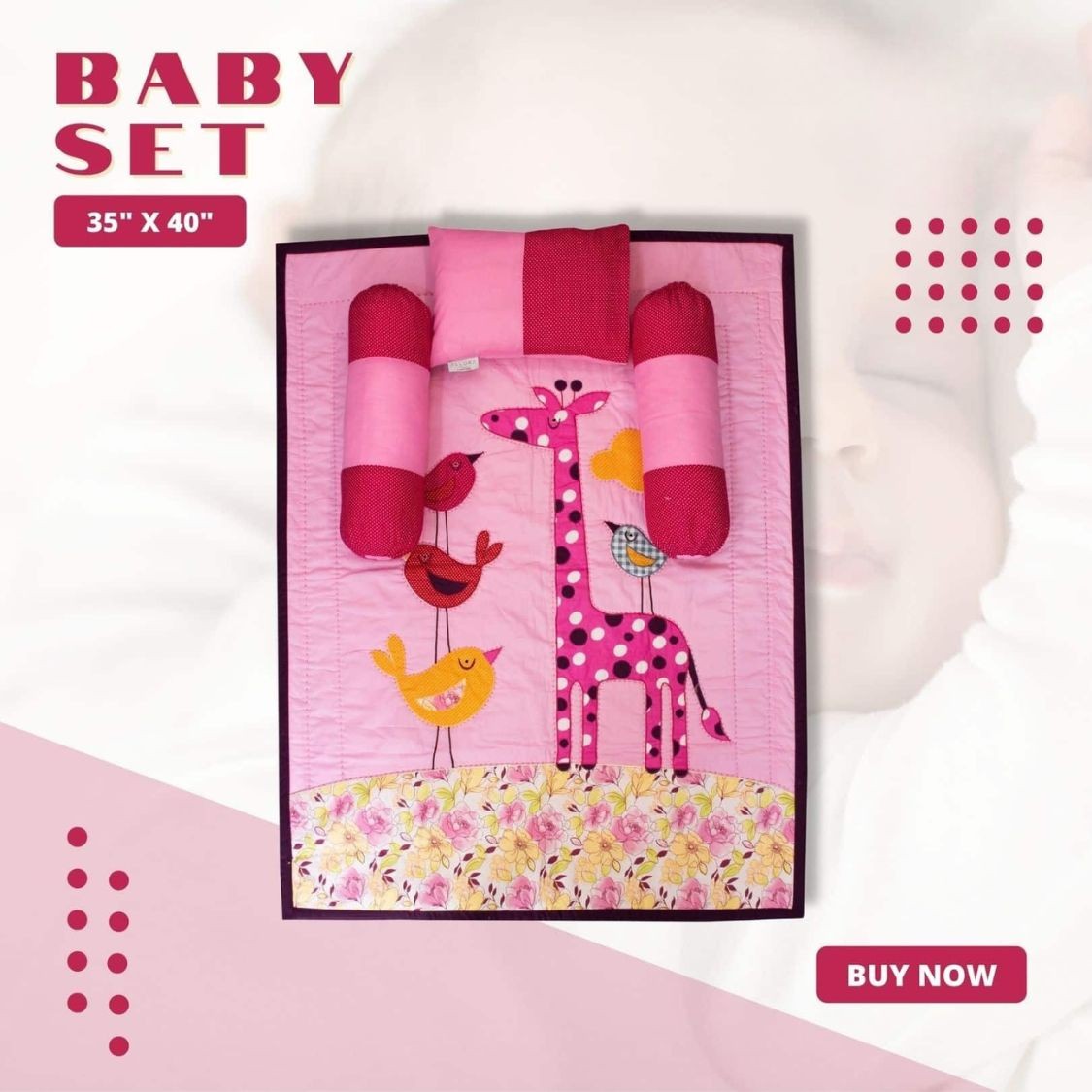 Giraffe Design Baby Katha Set