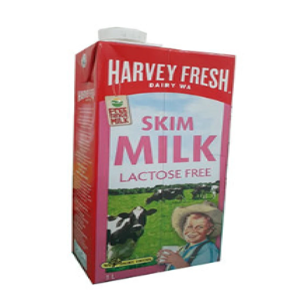 Harvey Fresh Long Life UHT Lactose Free Skim Milk 1Lt AU