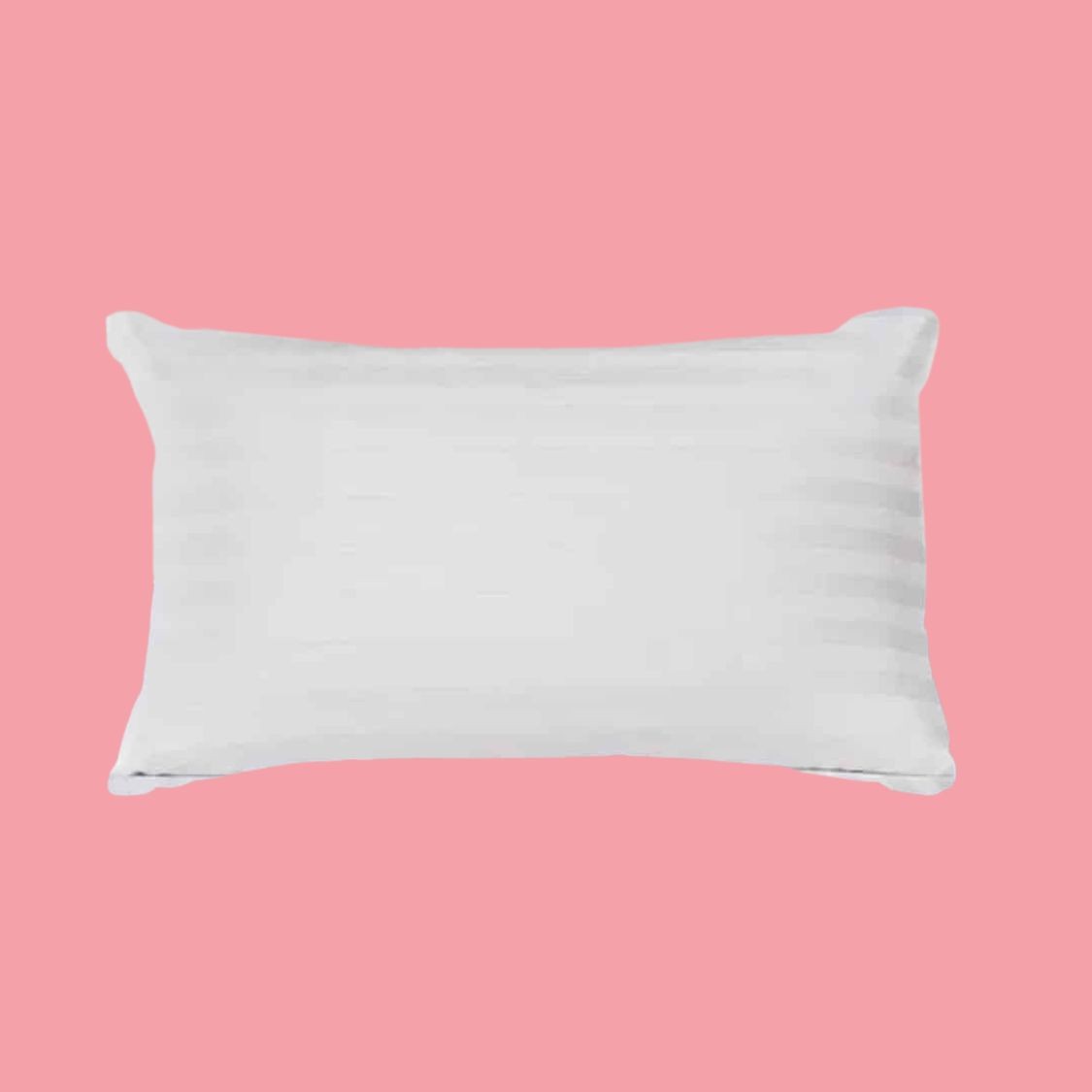 Head Pillow Cover – White Stripe