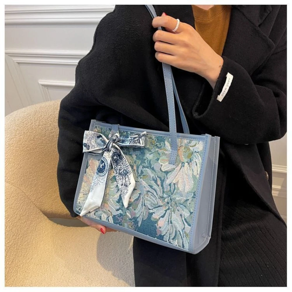 LuxeAura French Commuter Shoulder Bag