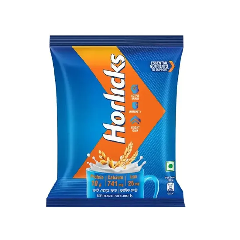 Horlicks Classic Malt Based Food Pouch - 400g