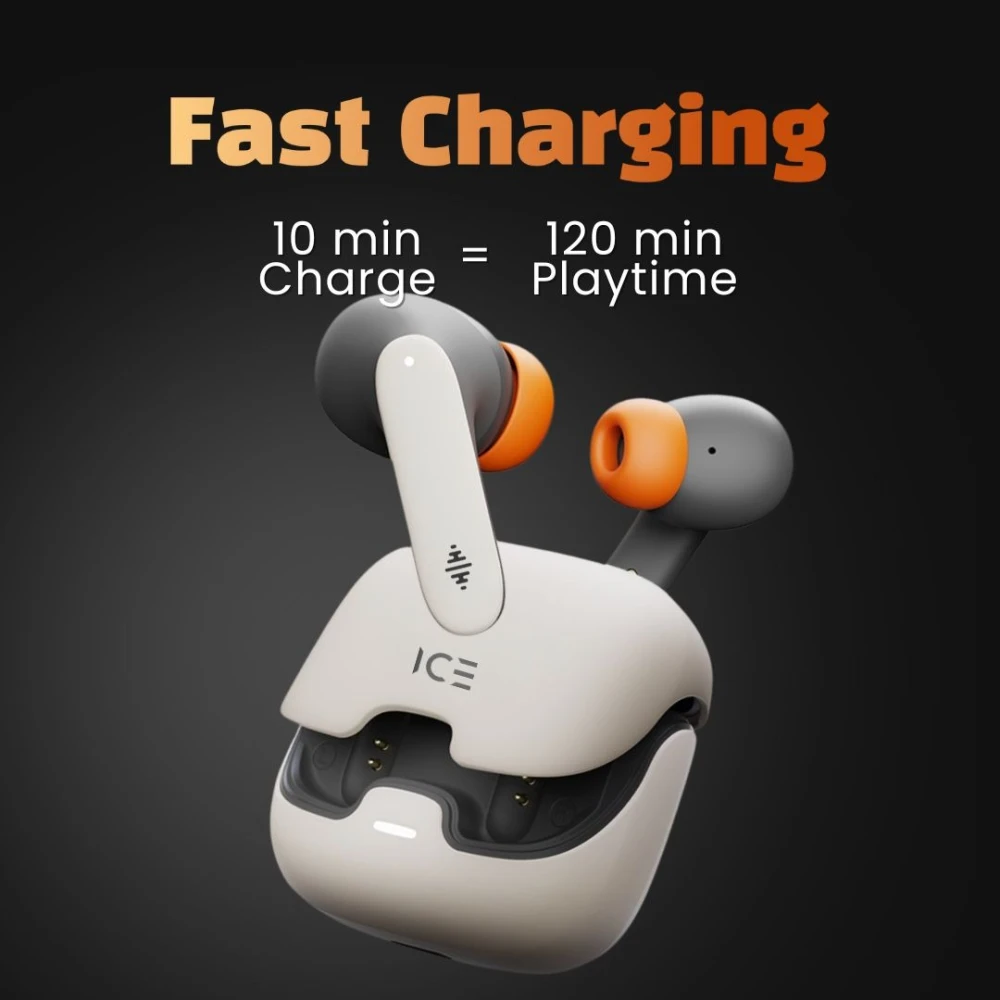 ICE PRIME PRO TWS EARBUDS | 100 HOUR PLAYTIME | PREMIUM ENC