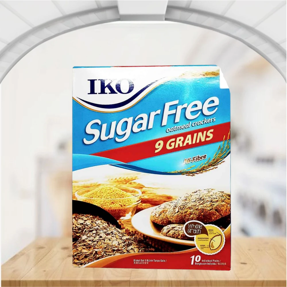 Iko Suger Free 9 Grains Cracker Box 220gm,MY