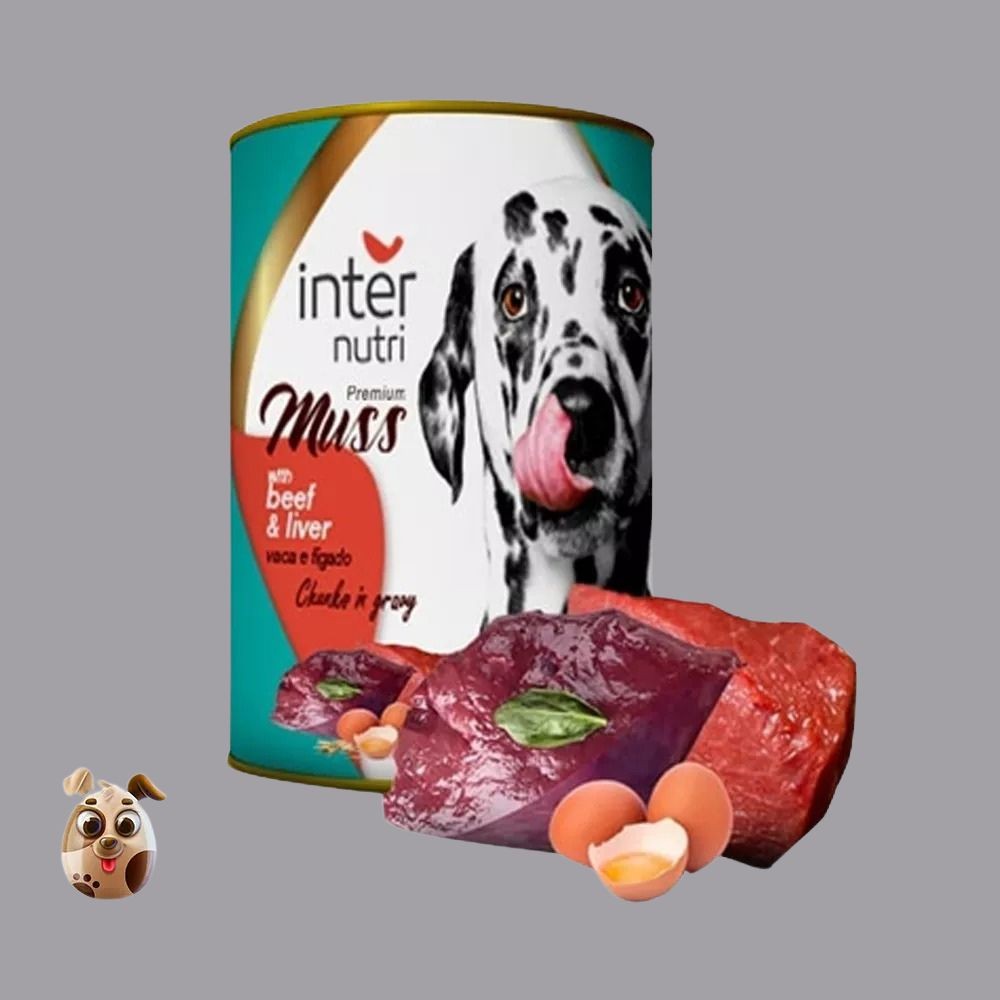 Inter Nutri Adult Dog Food Beef & Liver Can