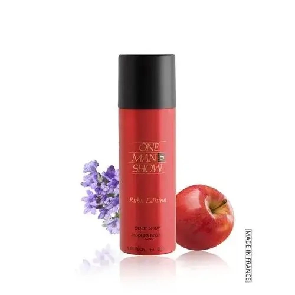 International France product One Man show body spray Ruby Edition used for male - 200 ml