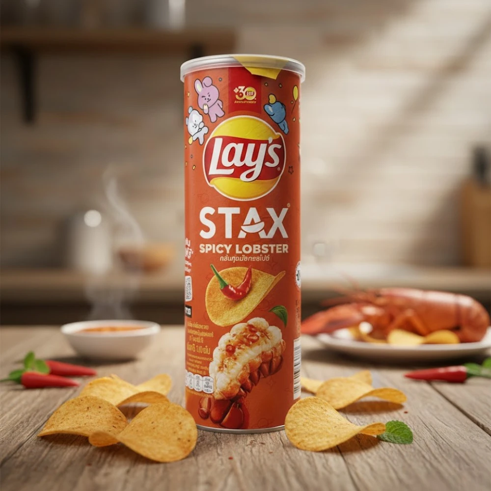 Lays Stax Chips Spicy Lobster - 100g