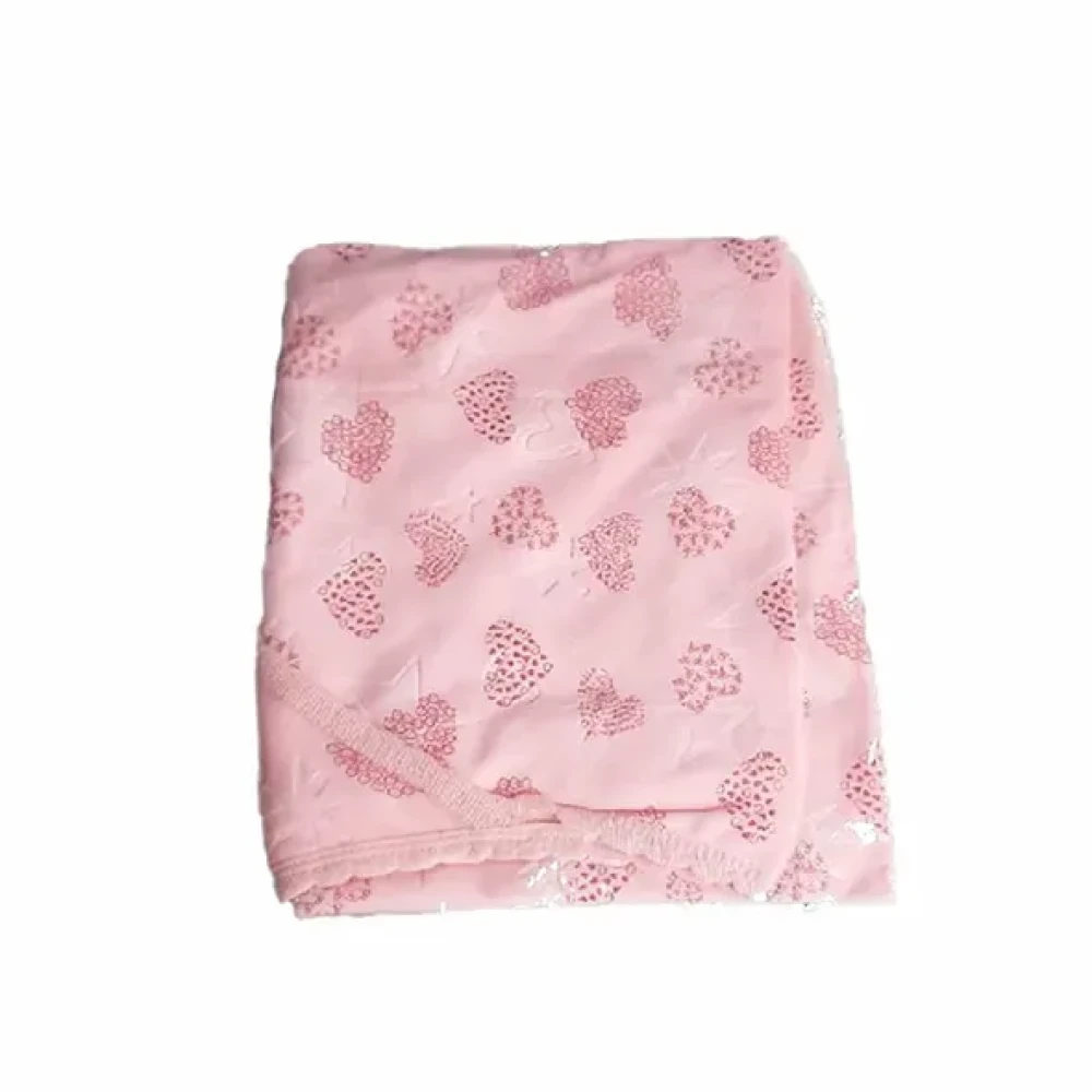 Love Printed Baby Towels With Hood - (Peach Colour)