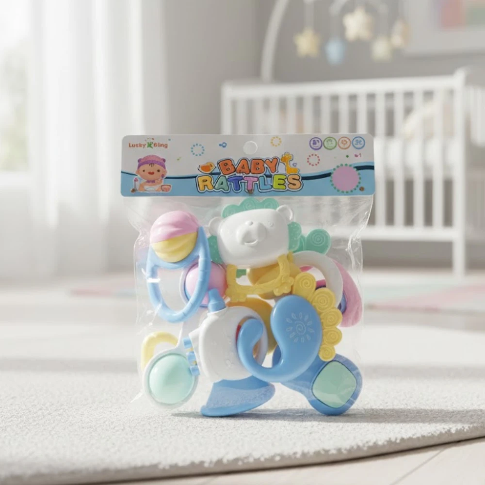 Lucky King Baby Rattles 3m+ - 8pcs