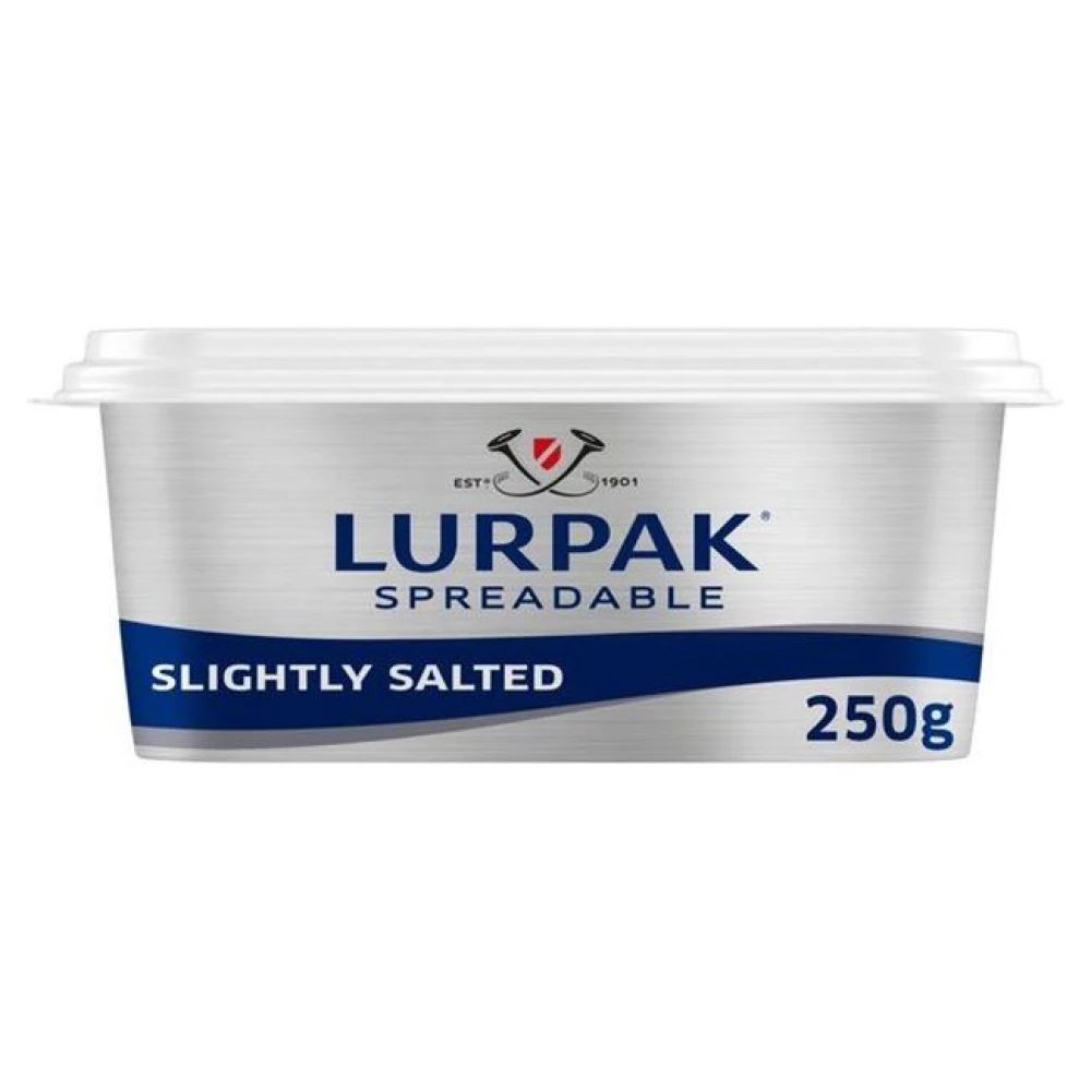 Lurpak Butter Spreadable Slightly Salted 250gm