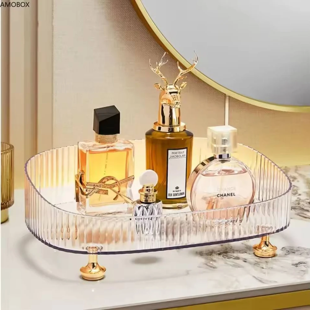 Makeup Perfume Tray & Bathroom Storage Organizer