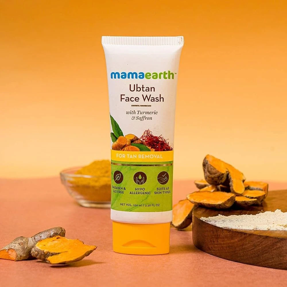Mamaearth ubtan facewash for tan removal