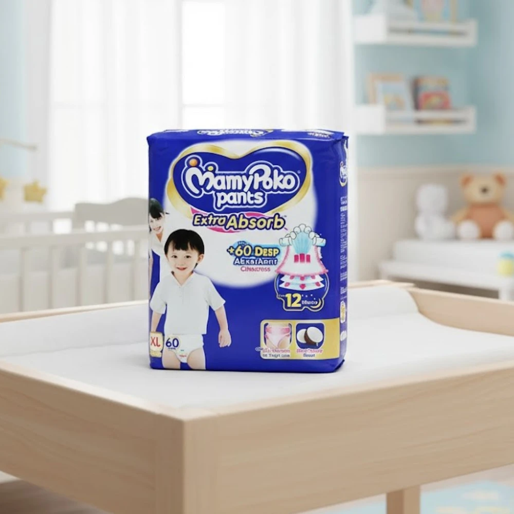 Mamypoko Pants Baby Diaper Extra Absorb (12-17Kg) XL60