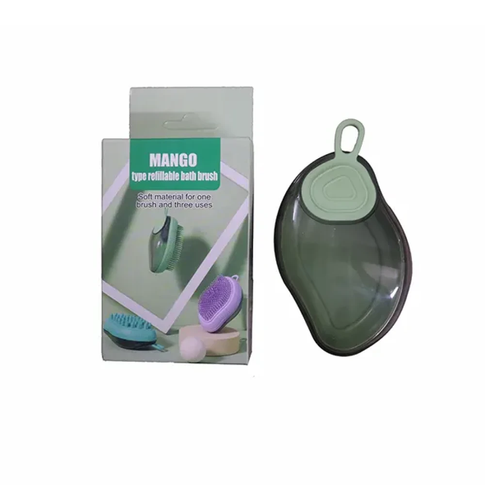 Mango Type Refillable Pet Bath Brush (Multi Color)